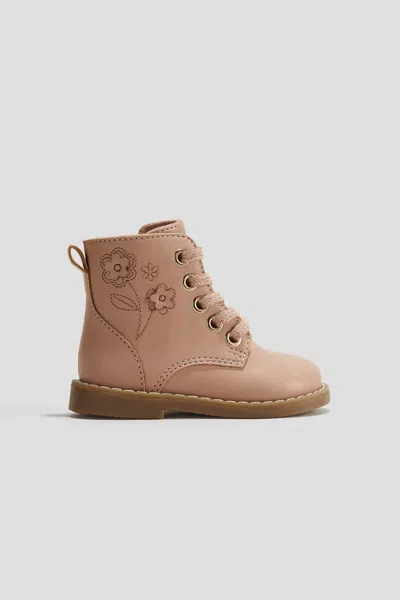 H&m Kids' Lace-up Boots In Neutral