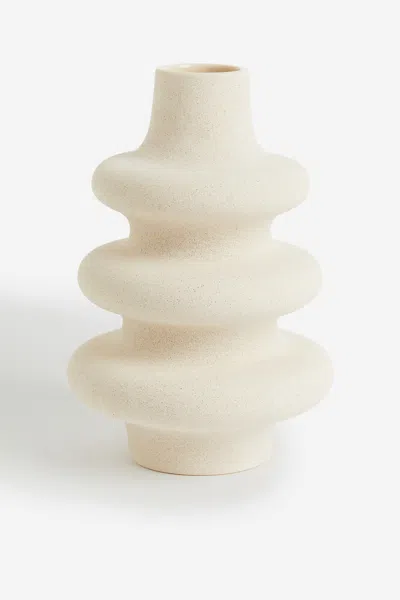 H&m Large Ceramic Vase In White
