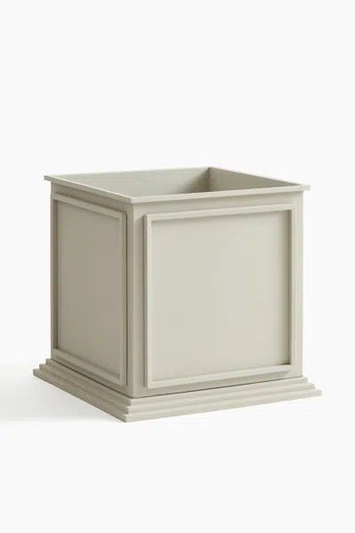 H&m Large Metal Plant Pot In Gray