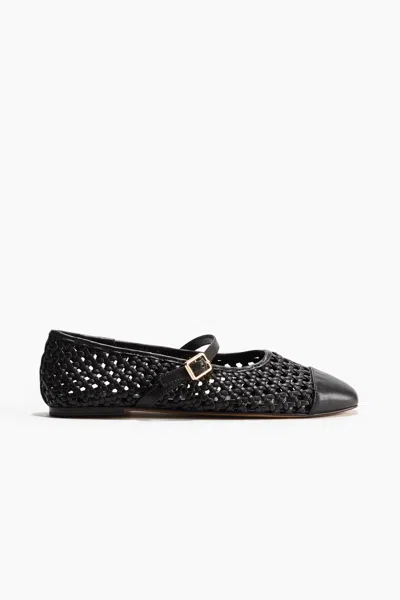 H&m Lattice-weave Mary Jane Flats In Multi