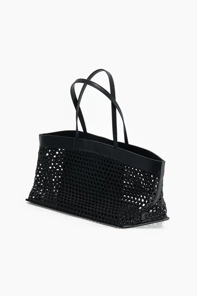 H&m Lattice-weave Shopper In Black