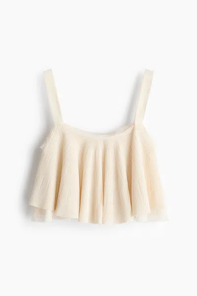 H&m Layered Camisole Top In Neutral