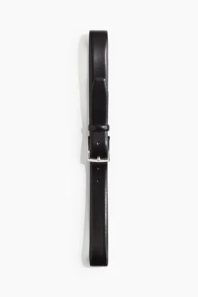 H&m Leather Belt In Black