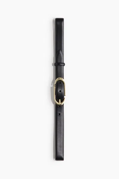 H&m Leather Belt In Black