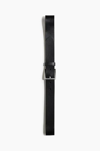 H&m Leather Belt In Black