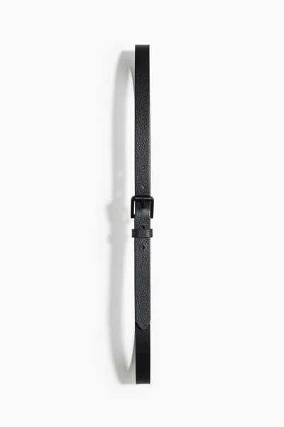 H&m Leather Belt In Black