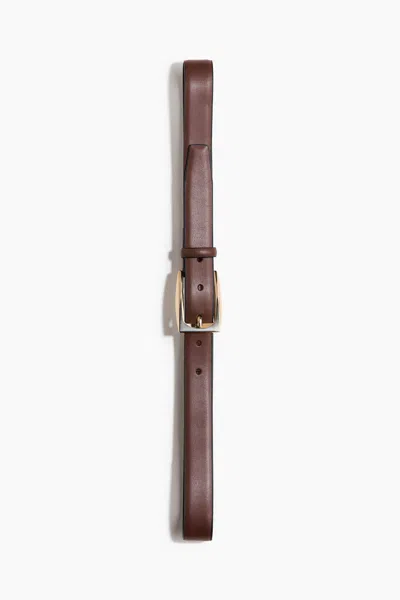 H&m Leather Belt In Brown