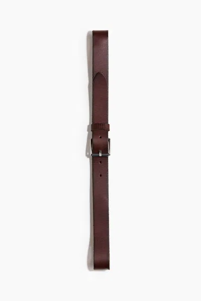 H&m Leather Belt In Brown
