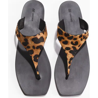 H&m Leather Sandals In Brown