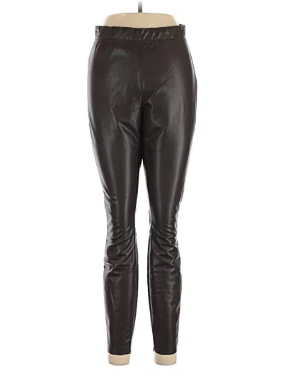 Pre-owned H&m Leggings In Brown