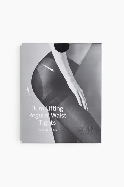H&m Lifting Tights 20 Denier In Black