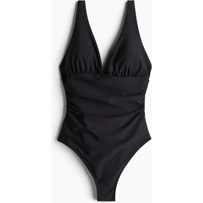 H&m Light Shape Swimsuit In Black