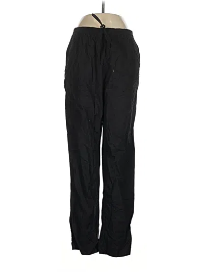 Pre-owned H&m Linen Pants In Black