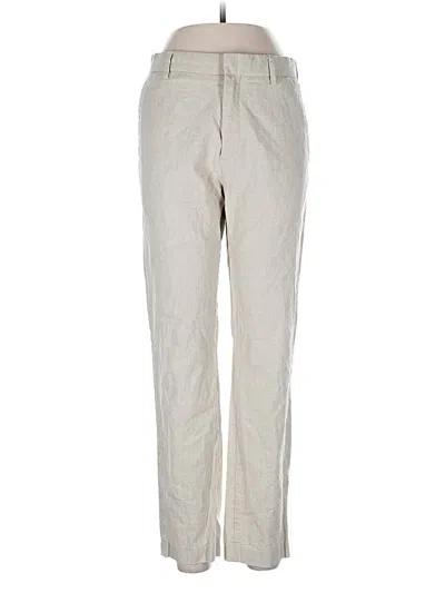 Pre-owned H&m Linen Pants In Gray