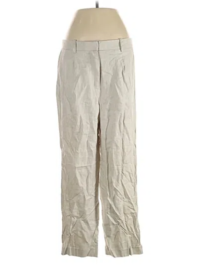 Pre-owned H&m Linen Pants In Gray