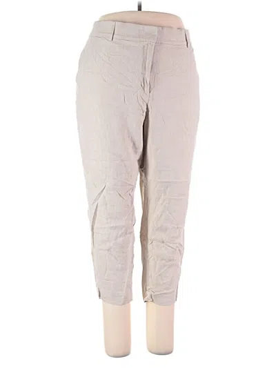 Pre-owned H&m Linen Pants In Gray