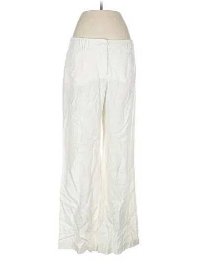 Pre-owned H&m Linen Pants In White