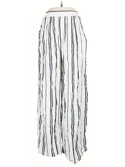 Pre-owned H&m Linen Pants In White