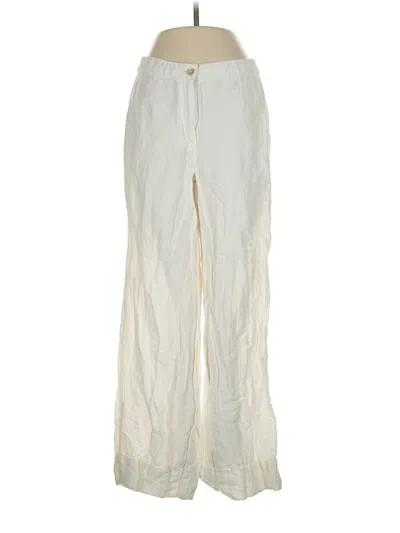 Pre-owned H&m Linen Pants In White