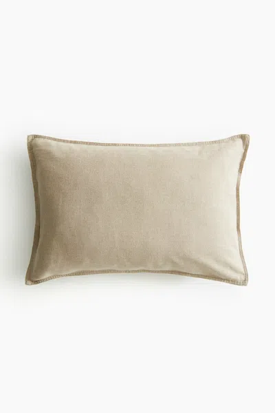 H&m Linen-blend Cushion Cover In Neutral