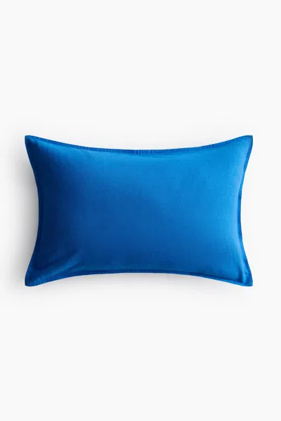 H&m Linen-blend Cushion Cover In Blue