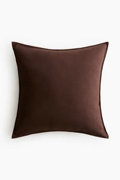 H&m Linen-blend Cushion Cover In Brown