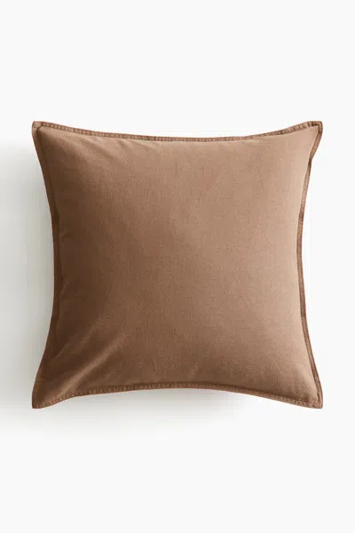 H&m Linen-blend Cushion Cover In Dusty Brown