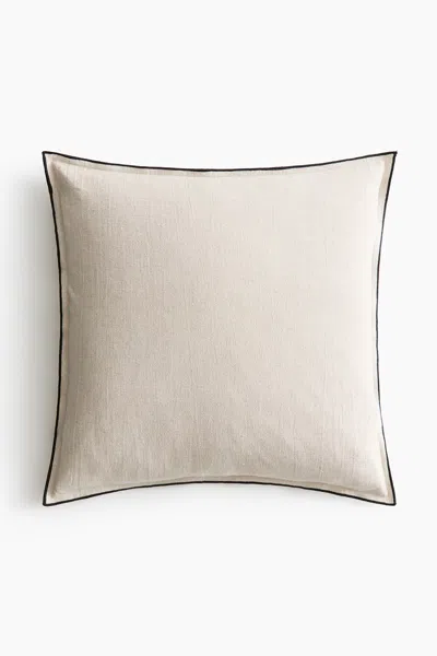 H&m Linen-blend Cushion Cover In Neutral