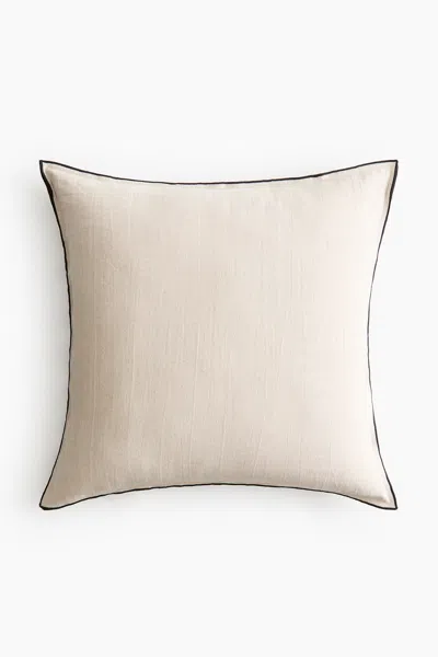 H&m Linen-blend Cushion Cover In Neutral