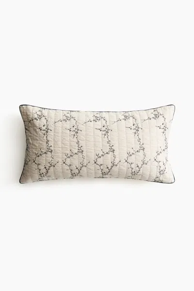 H&m Linen-blend Cushion Cover In Neutral