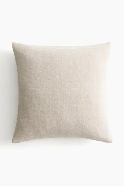 H&m Linen-blend Cushion Cover In Neutral