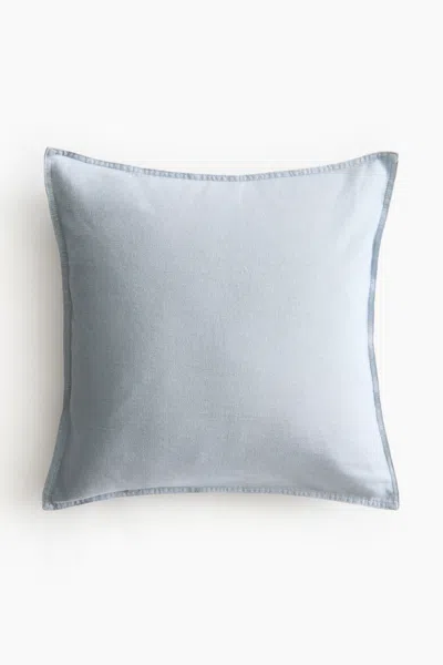 H&m Linen-blend Cushion Cover In Blue