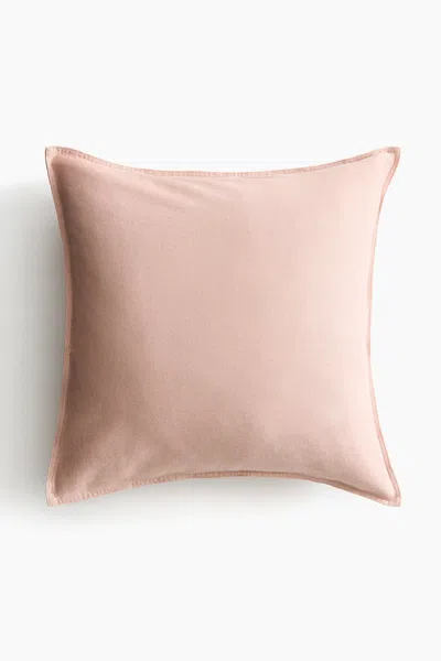 H&m Linen-blend Cushion Cover In Light Dusty Pink