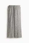 H&m Linen-blend Drawstring Trousers In Gray