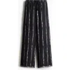 H&m Linen-blend Drawstring Trousers In Multi