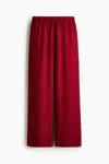 H&m Linen-blend Pants In Red