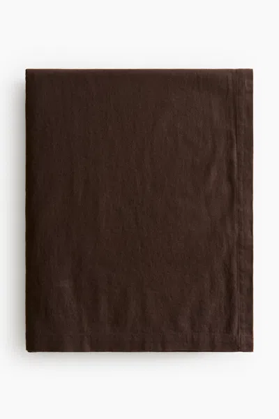 H&m Linen-blend Tablecloth In Brown