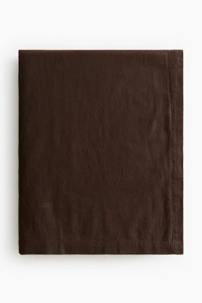 H&m Linen-blend Tablecloth In Brown