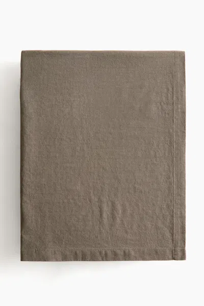 H&m Linen-blend Tablecloth In Gray