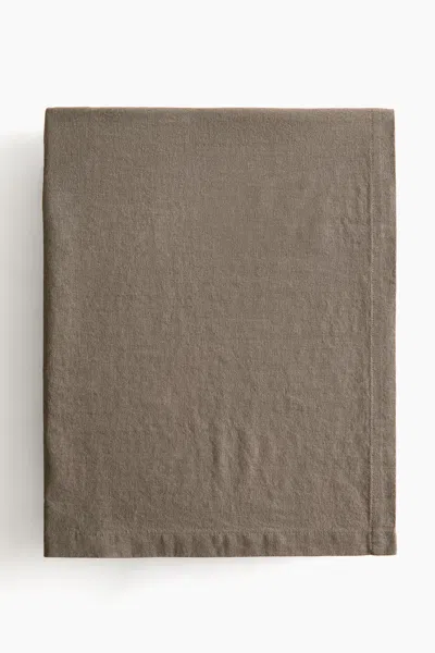 H&m Linen-blend Tablecloth In Neutral