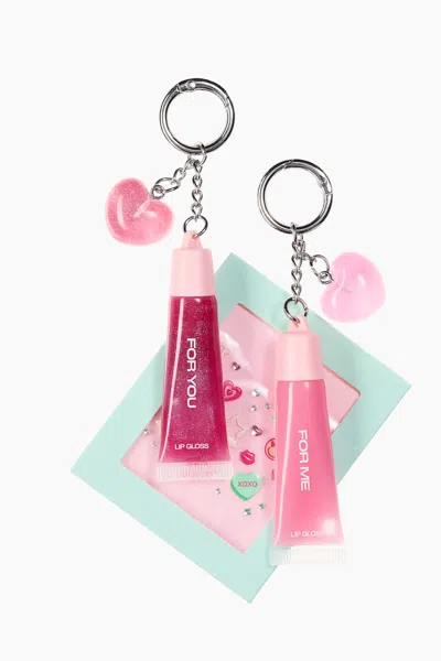 H&m Lip Gloss Key Ring Set In Pink