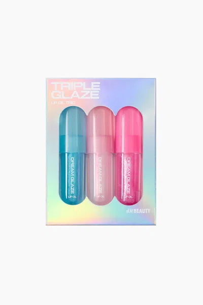 H&m Lip Oil Trio In Blue/pink/transparent