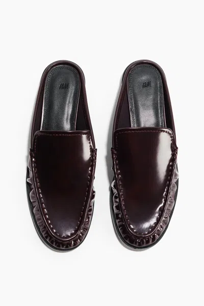 H&m Loafer Mules In Brown