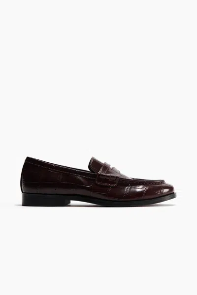 H&m Loafers In Burgundy