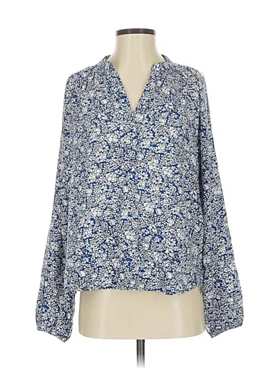 Pre-owned H&m L.o.g.g. 3/4 Sleeve Blouse In Blue