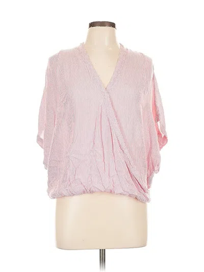 Pre-owned H&m L.o.g.g. 3/4 Sleeve Blouse In Pink