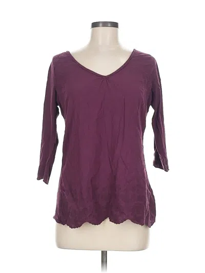 Pre-owned H&m L.o.g.g. 3/4 Sleeve T-shirt In Burgundy