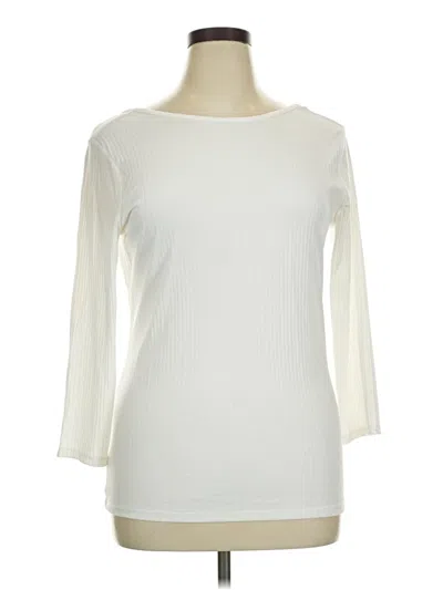 Pre-owned H&m L.o.g.g. 3/4 Sleeve T-shirt In Ivory
