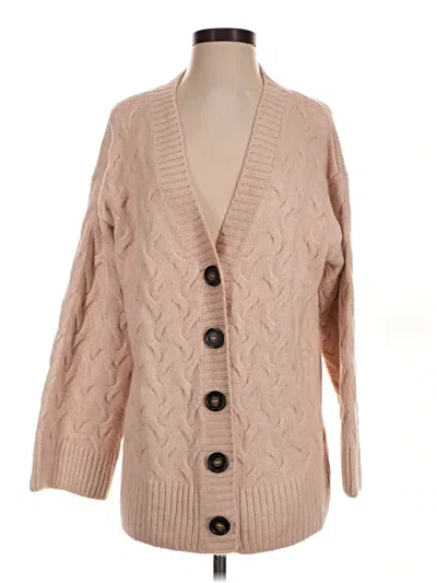 Pre-owned H&m L.o.g.g. Cardigan Sweater In Tan