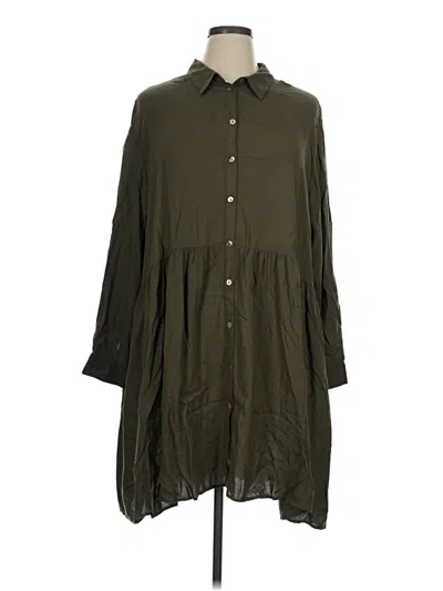 Pre-owned H&m L.o.g.g. Casual Dress In Green